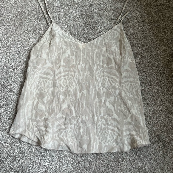 Wilfred nude color and patterned flowy cami tank - Picture 2 of 3